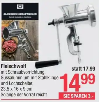 Maximarkt Fleischwolf 23,5 x 16 x 9 cm Angebot