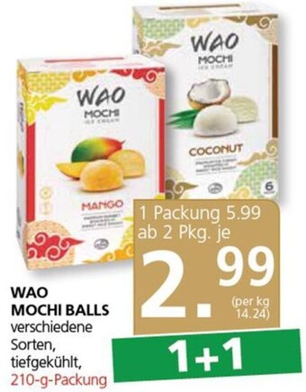 SPAR Gourmet WAO MOCHI BALLS verschiedene Sorten, tiefgekühlt, 210-g-Packung Angebot