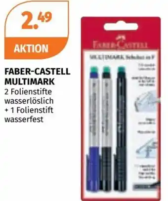 Müller FABER-CASTELL MULTIMARK 2 Folienstifte wasserlöslich + 1 Folienstift wasserfest Angebot