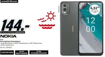 NOKIA C32 Vertragsfreies Smartphone