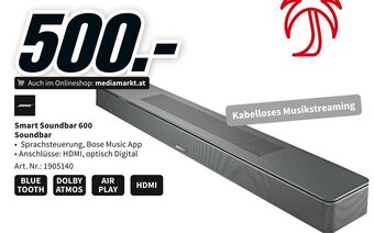 Media Markt Smart Soundbar 600 Soundbar Angebot