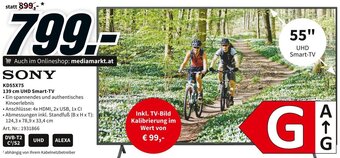 Media Markt SONY KD55X75 139 cm UHD Smart-TV Angebot