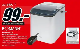BOMANN EWB 6060 CB Eiswürfelmaschine
