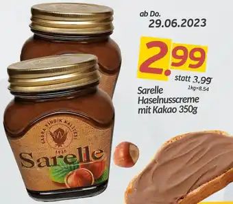 ETSAN Sarelle Haselnusscreme mit Kakao 350g Angebot