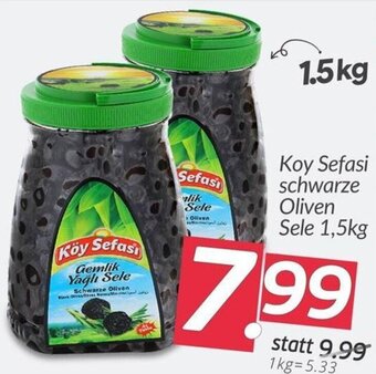 ETSAN Koy Sefasi schwarze Oliven Sele 1.5kg Angebot