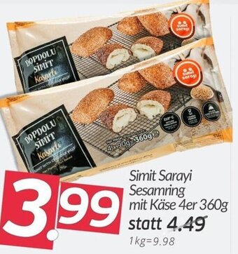 ETSAN Simit Sarayi Sesamring mit Käse 4er 360g Angebot