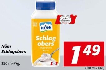 Nah&Frisch Nöm Schlagobers 250 ml-Pkg. Angebot