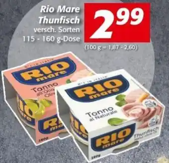 Nah&Frisch Rio Mare Thunfisch versch. Sorten 115-160 G-Dose Angebot