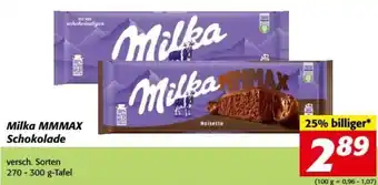 Nah&Frisch Milka MMMAX Schokolade 270-300 g-Tafel Angebot