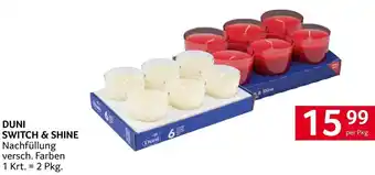 Transgourmet DUNI SWITCH & SHINE Nachfüllung versch. Farben 1 Krt. = 2 Pkg. per Pkg. Angebot
