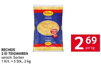 Transgourmet RECHEIS 2 EI TEIGWAREN versch. Sorten per kg Angebot