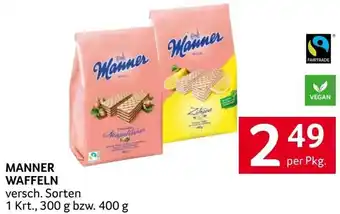 Transgourmet MANNER WAFFELN versch. Sorten per Pkg. Angebot