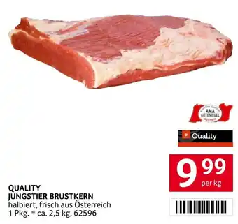Transgourmet QUALITY JUNGSTIER BRUSTKERN halbiert, frisch aus Österreich 1 Pkg. = ca. 2,5 kg, 62596 Angebot