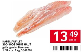 Transgourmet KABELJAUFILET 200-400G OHNE HAUT per kg Angebot