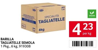 Transgourmet BARILLA TAGLIATELLE SEMOLA per kg Angebot