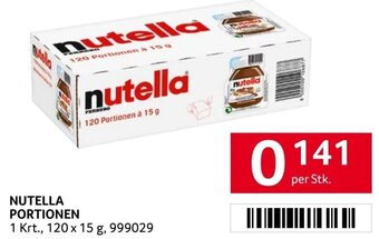 Transgourmet NUTELLA PORTIONEN per Stk. Angebot