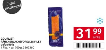 Transgourmet GOURMET RÄUCHERLACHSFORELLENFILET per kg Angebot