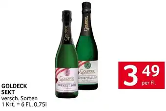 Transgourmet GOLDECK SEKT versch. Sorten per Fl. Angebot