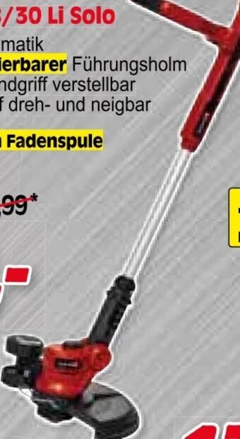 Zgonc Akku-rasentrimmer ge-ct 18/30 li-solo Angebot