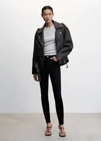 Mango Skinny jeans mit hohem bund Angebot