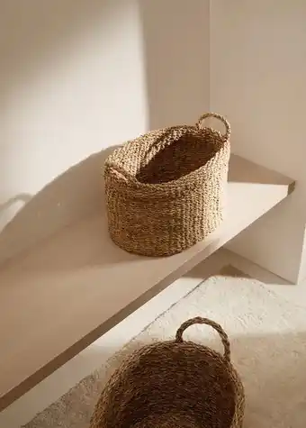 Korb aus 100 % totora-schilf 35 x 28 x 22 cm