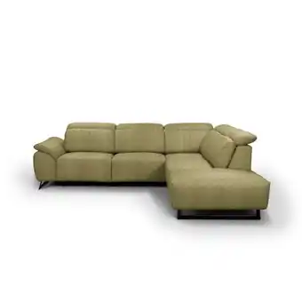 XXXLutz Ecksofa in chenille olivgrün Angebot