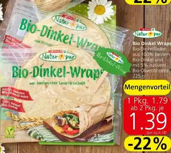 Spar Bio Dinkel Wraps 225 g Angebot