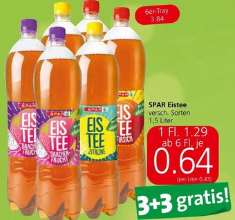 Spar SPAR Eistee versch. Sorten 1,5 Liter Angebot