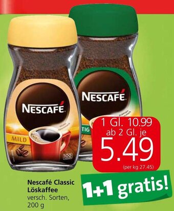 Spar Nescafé Classic Löskaffee versch. Sorten, 200 g Angebot