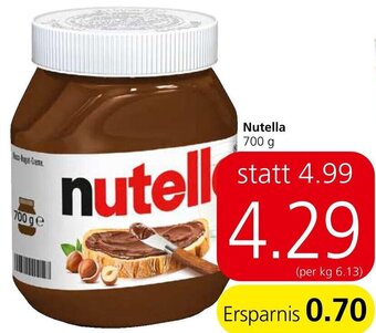 Spar Nutella 700 g Angebot