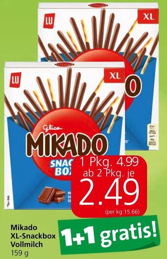 Spar Mikado XL-Snackbox Vollmilch 159 g Angebot