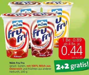 Spar Nöm Fru Fru versch. Sorten, mit 100% Milch aus Österreich und Früchten aus anderer Herkunft, 200 g Angebot