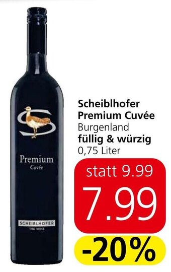 Spar Scheiblhofer Premium Cuvée Burgenland füllig & würzig 0,75 Liter Angebot