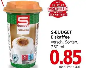 Spar S-BUDGET Eiskaffee versch. Sorten, 250 ml Angebot