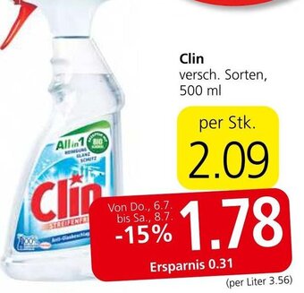 Spar Clin versch. Sorten, 500 ml Angebot