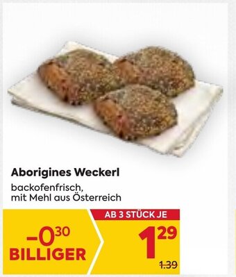 Billa Aborigines Weckerl backofenfrisch, mit Mehl aus Österreich Angebot