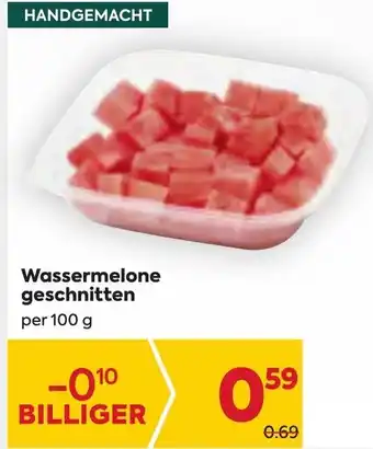 Billa Wassermelone geschnitten per 100 g Angebot