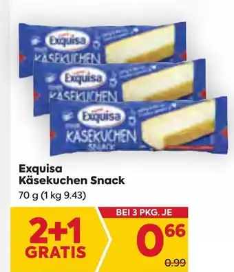 Billa Exquisa Käsekuchen Snack 70 g Angebot