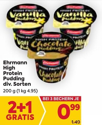 Billa Ehrmann High Protein Pudding div. Sorten 200 g Angebot