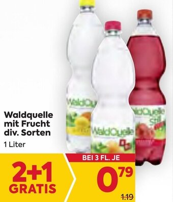 Billa Waldquelle mit Frucht div. Sorten 1 Liter Angebot