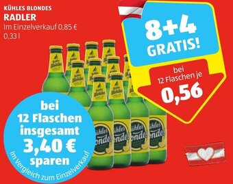Hofer KÜHLES BLONDES RADLER 0,33 L Angebot