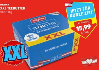 Hofer MILFINA XXL TEEBUTTER 10 x 250 g Angebot