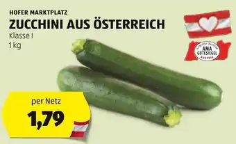 Hofer HOFER MARKTPLATZ ZUCCHINI AUS ÖSTERREICH 1 kg Angebot