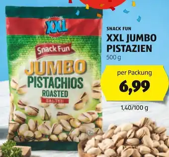Hofer Snack Fun XXL JUMBO PISTAZIEN 500 g Angebot