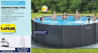 Hofer INTEX GRAPHITE PANEL POOL per Set Angebot