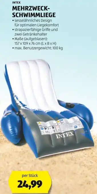 Hofer INTEX MEHRZWECK-SCHWIMMLIEGE per Stück Angebot