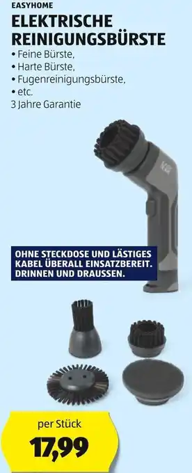 Hofer EASYHOME ELEKTRISCHE REINIGUNGSBÜRSTE per Stück Angebot