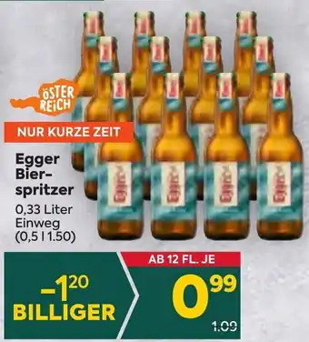 Billa Egger Bier-spritzer 0,33 Liter Einweg Angebot