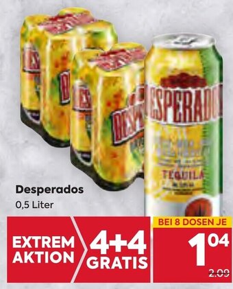 Billa Desperados 0,5 Liter Angebot