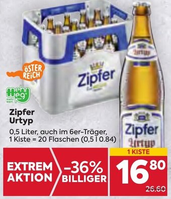 Billa Zipfer Urtyp 0,5 Liter Angebot
